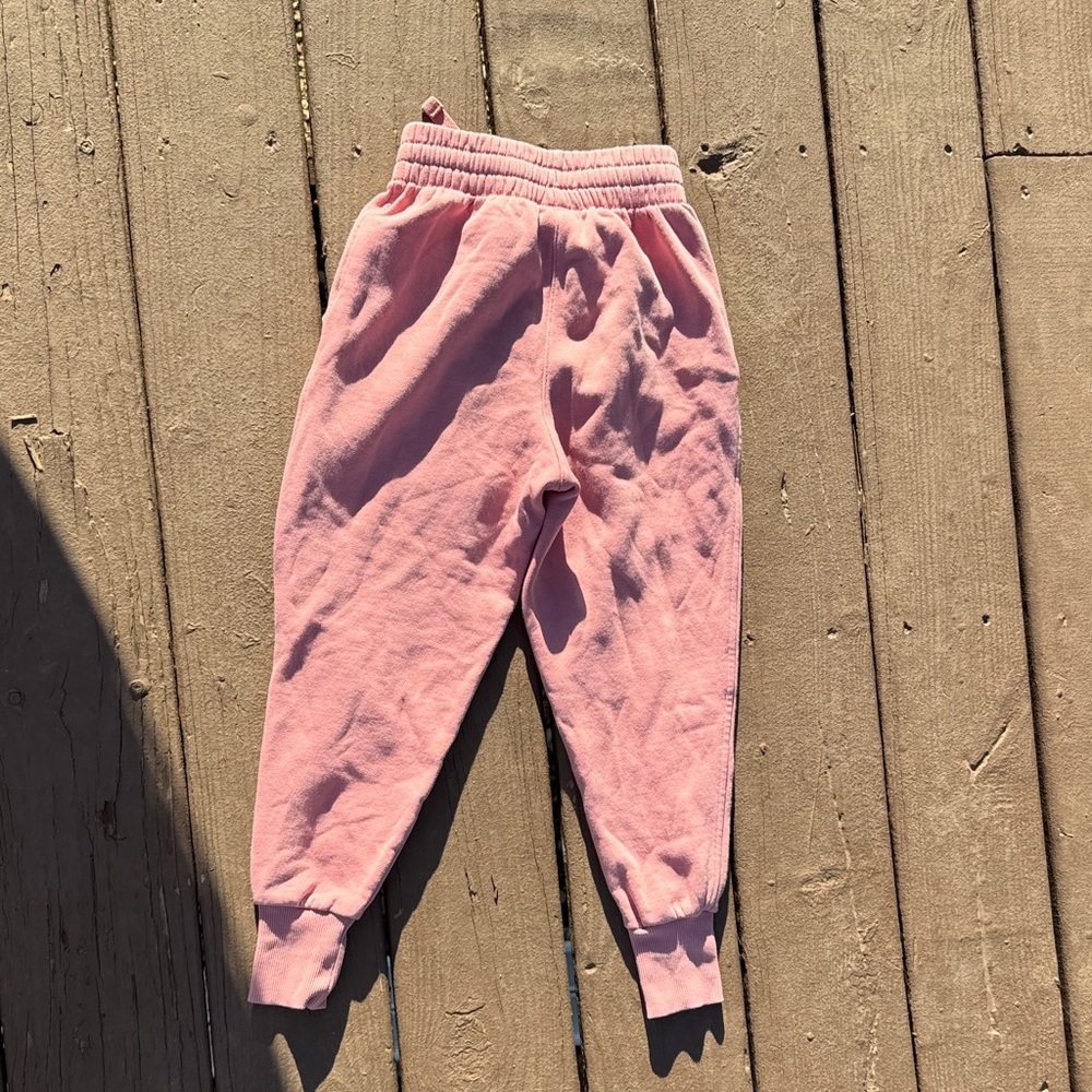 Nike Girls Mauve Pink Fleece Joggers with Swoosh Logo size XS - Picture 4 of 6